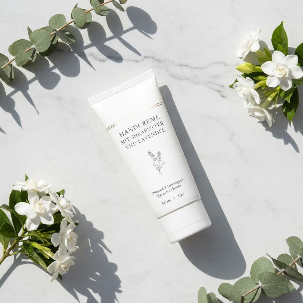 Handcreme mit Sheabutter und Lavendel